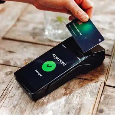 Oracle MICROS Handheld 500 — the tableside payment terminal included in the Juno Partner Action Pack.